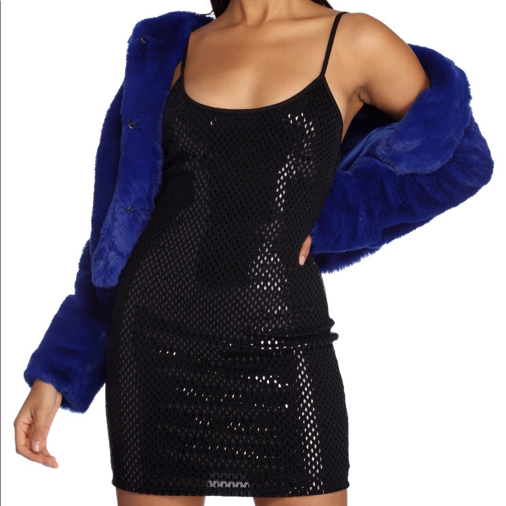 Black Diamond Mini Dress